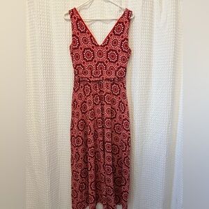 Boden- red, white, and blue maxi dress